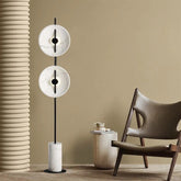 Marble floor lamp